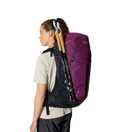 Backpack Rab Airox 34 ND mulberry/black