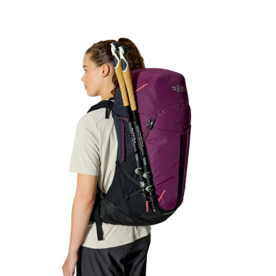 Rab Airox 34 ND  mulberry/black