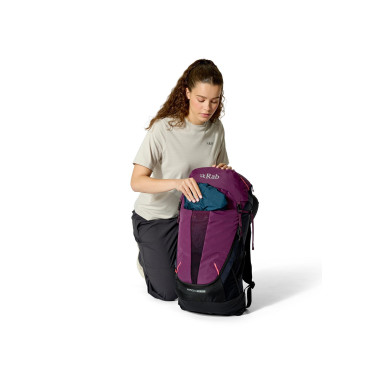 Rab Airox 34 ND  mulberry/black