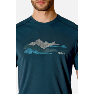 Pánské tričko Rab Force Aspect Tee tempest blue | iQSPORT.cz