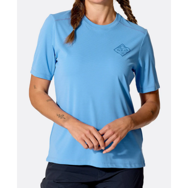 Rab Force Stamp Tee Women's bluebird | iQSPORT