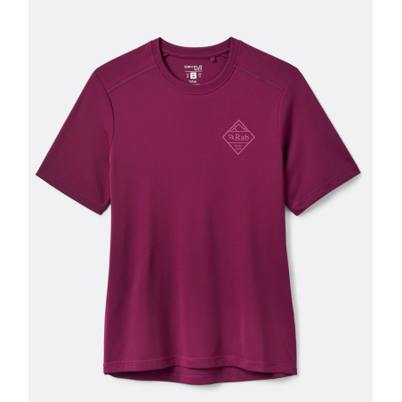 Koszulka damska Rab Force Stamp Tee Women's mulberry | iQSPORT