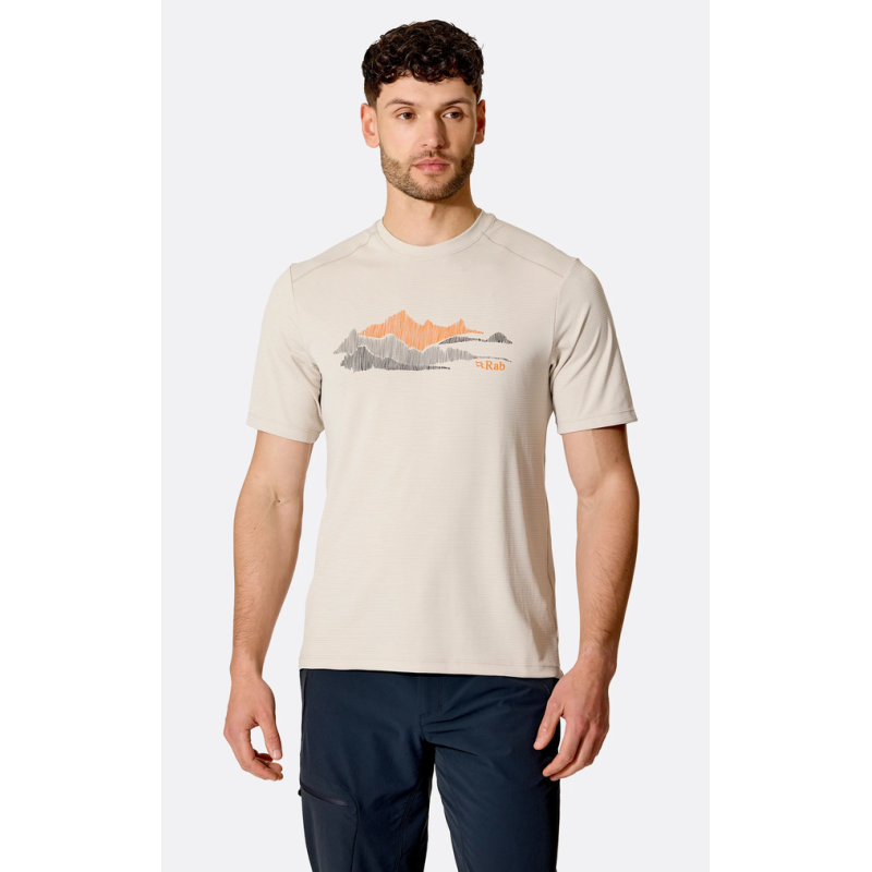 Pánské tričko Rab Force Aspect Tee pebble Pánské tričko Rab Force Aspect Tee pebble