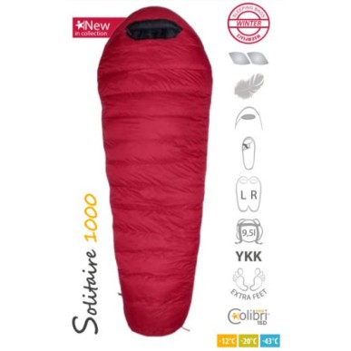 Warmpeace sleeping bag SOLITAIRE 1000 EXTRA FEET 180 cm