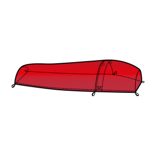 Warmpeace Survival Bag SINGLE mars red