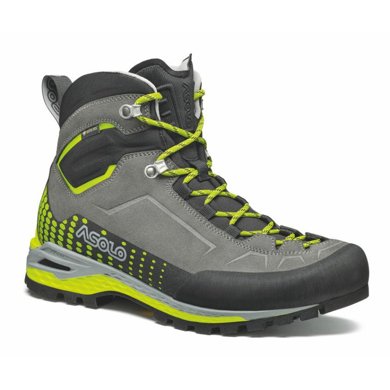 Pánské pohorky Asolo Freney EVO Mid LTH GV MM Graphite/Green lime