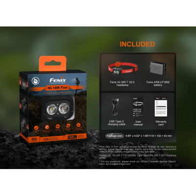 Headlamp Fenix HL18R-T V2.0 | iQSPORT