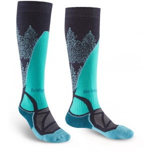 Bridgedale Ski Midweight Women's Dark denim/Aqua