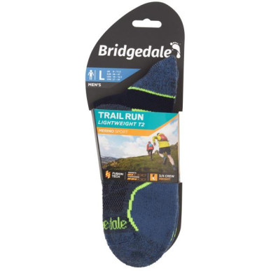 Bridgedale Trail Run LW T2 MS 3/4 Crew  blue