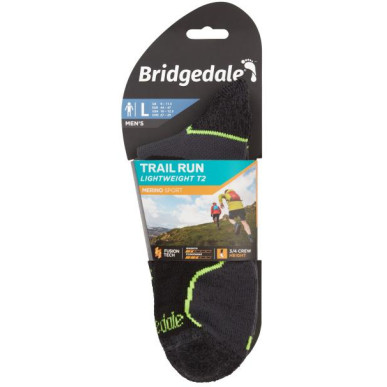 Bridgedale Trail Run LW T2 MS 3/4 Crew  black