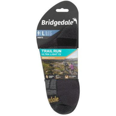 Bridgedale Trail Run UL T2 MS 3/4 Crew  gunmetal