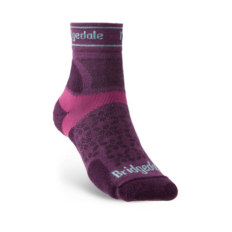 Bridgedale Trail Run UL T2 MS 3/4 Crew Women's Damson Bridgedale Trail Run UL T2 MS 3/4 Crew Women's Damson