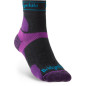 Bridgedale Trail Run UL T2 MS 3/4 Crew Women's Charcoal/Purple Bridgedale Trail Run UL T2 MS 3/4 Crew Women's Charcoal/Purple