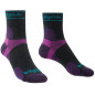 Bridgedale Trail Run UL T2 MS 3/4 Crew Women's Charcoal/Purple Bridgedale Trail Run UL T2 MS 3/4 Crew Women's Charcoal/Purple