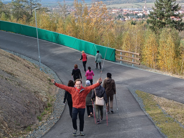Ukázkové lekce Nordic Walking pro MěÚ Bystřice pod Hostýnem